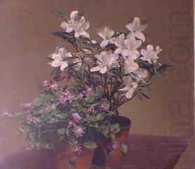 Henri Fantin-Latour Violetas y Azaleas china oil painting image